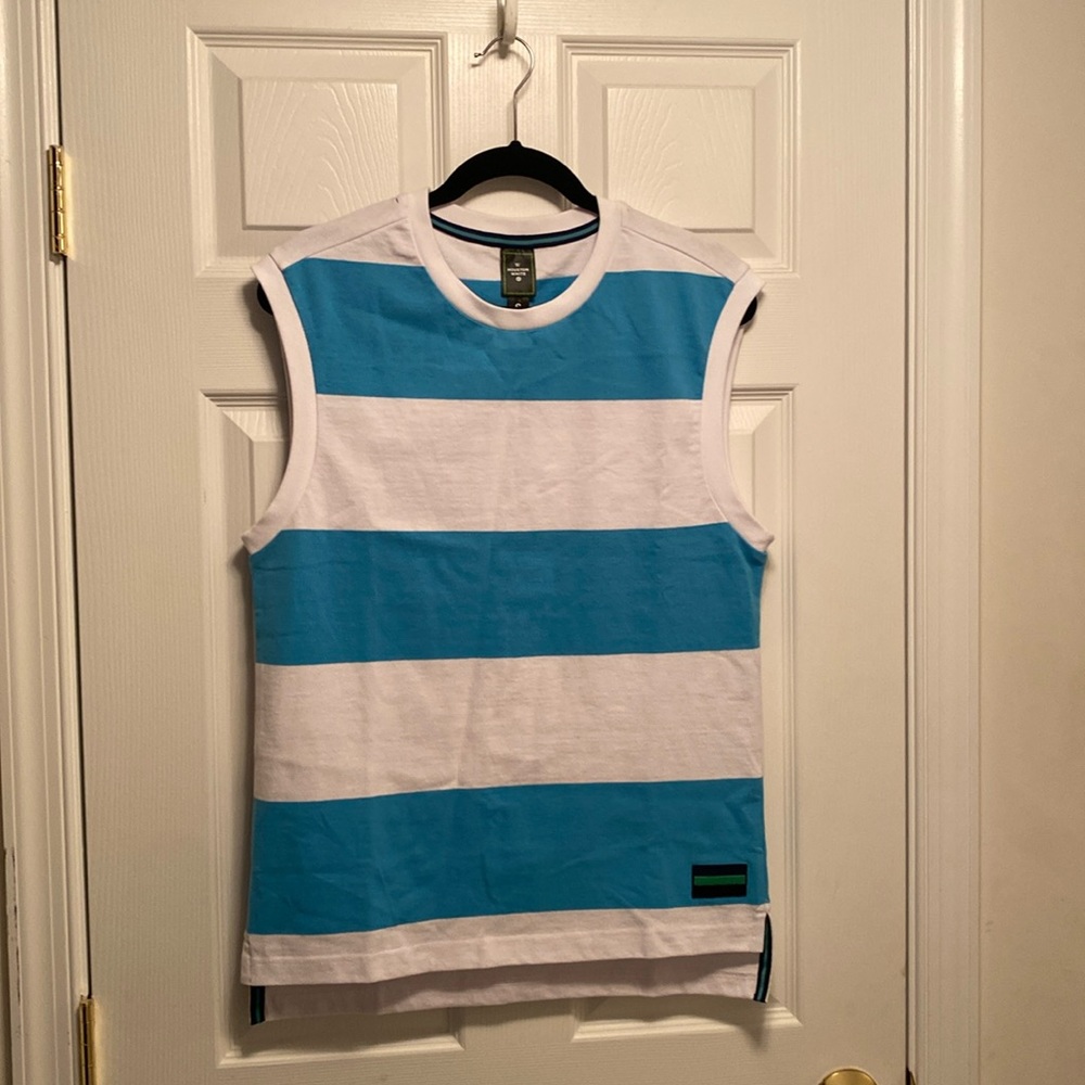 NWOT Houston White Blue/White Vest…size S